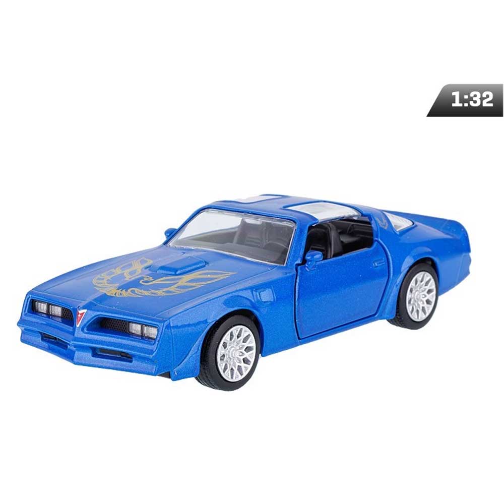 Pontiac Firebird 1978 modellautó 1:32 – kék amerikai sportautó