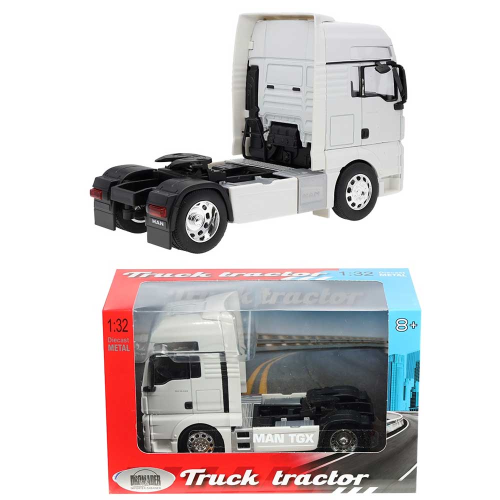 MAN TGX kamion modell 1:32 – fehér nyergesvontató