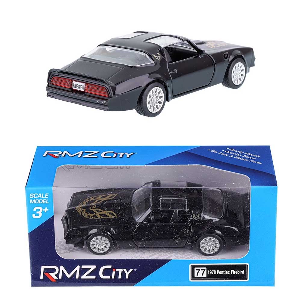 Pontiac Firebird 1978 modellautó 1:32 – fekete amerikai sportautó