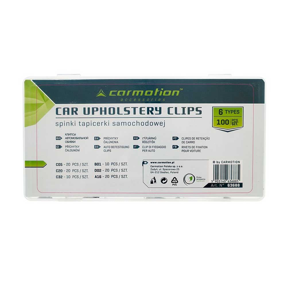 Autókárpitozó kapcsok, 100 db-os készlet