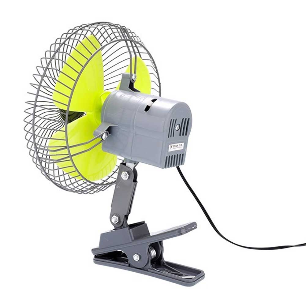 Autós ventilátor 12V/21W teljesítménnyel, 20 cm átmérővel