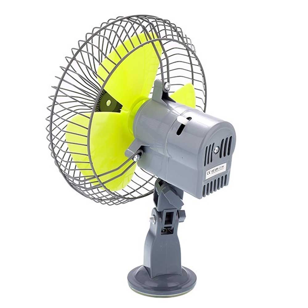 Autós ventilátor 12V/21W teljesítménnyel, 20 cm átmérővel