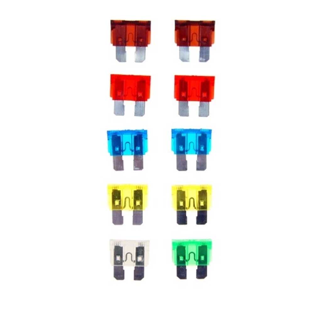 Lapos biztosíték készlet (10 db)