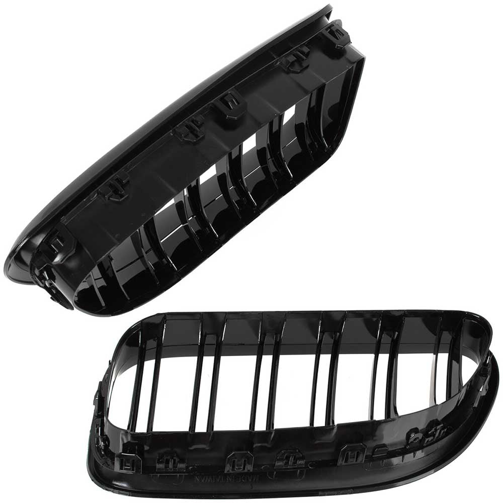BMW 6 F06 F12 F13 hűtőrács (fényes fekete, double bar – bal+jobb) 2010-2018