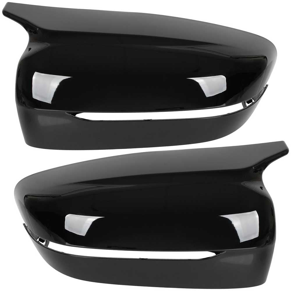 BMW 8 G15 G16 tükörburkolat szett (fényes fekete) 2019-