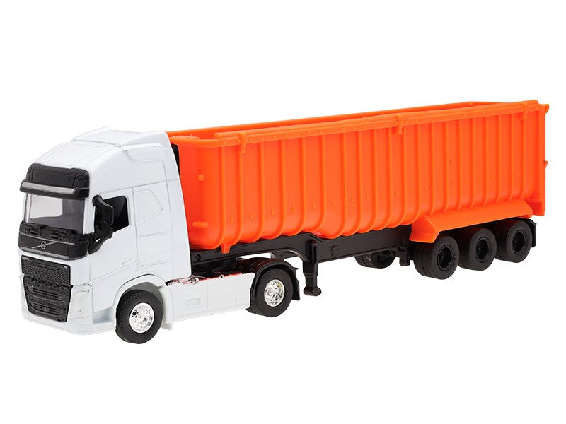 1:64 es modell VOLVO FH fehér traktor narancssárga billenőplató – kép 2