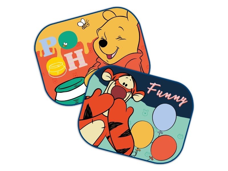 Napellenző 44x35 cm, Micimackó és Tigris, 2 db