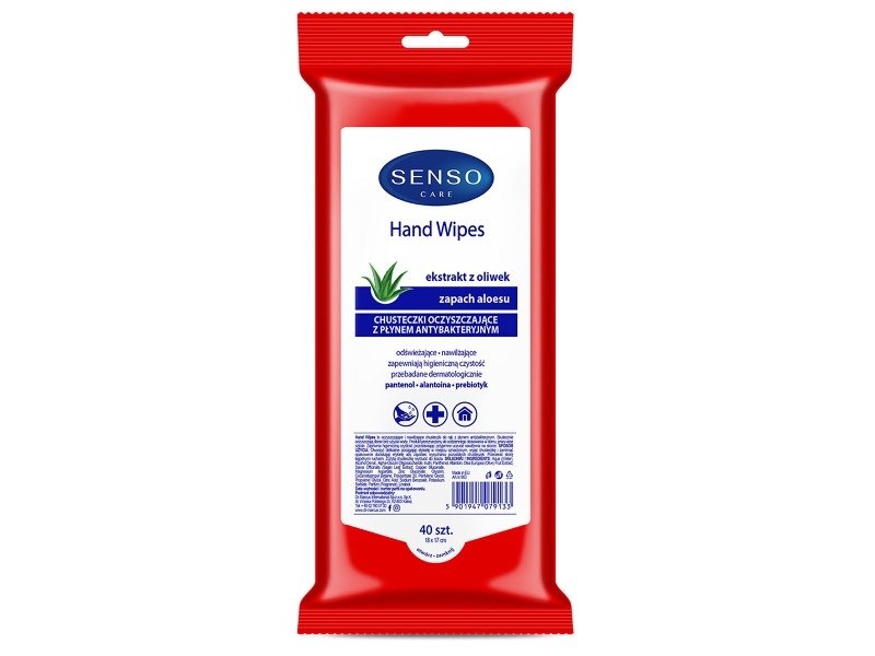 Tisztító kendők antibakteriális folyadékkal, 40 db