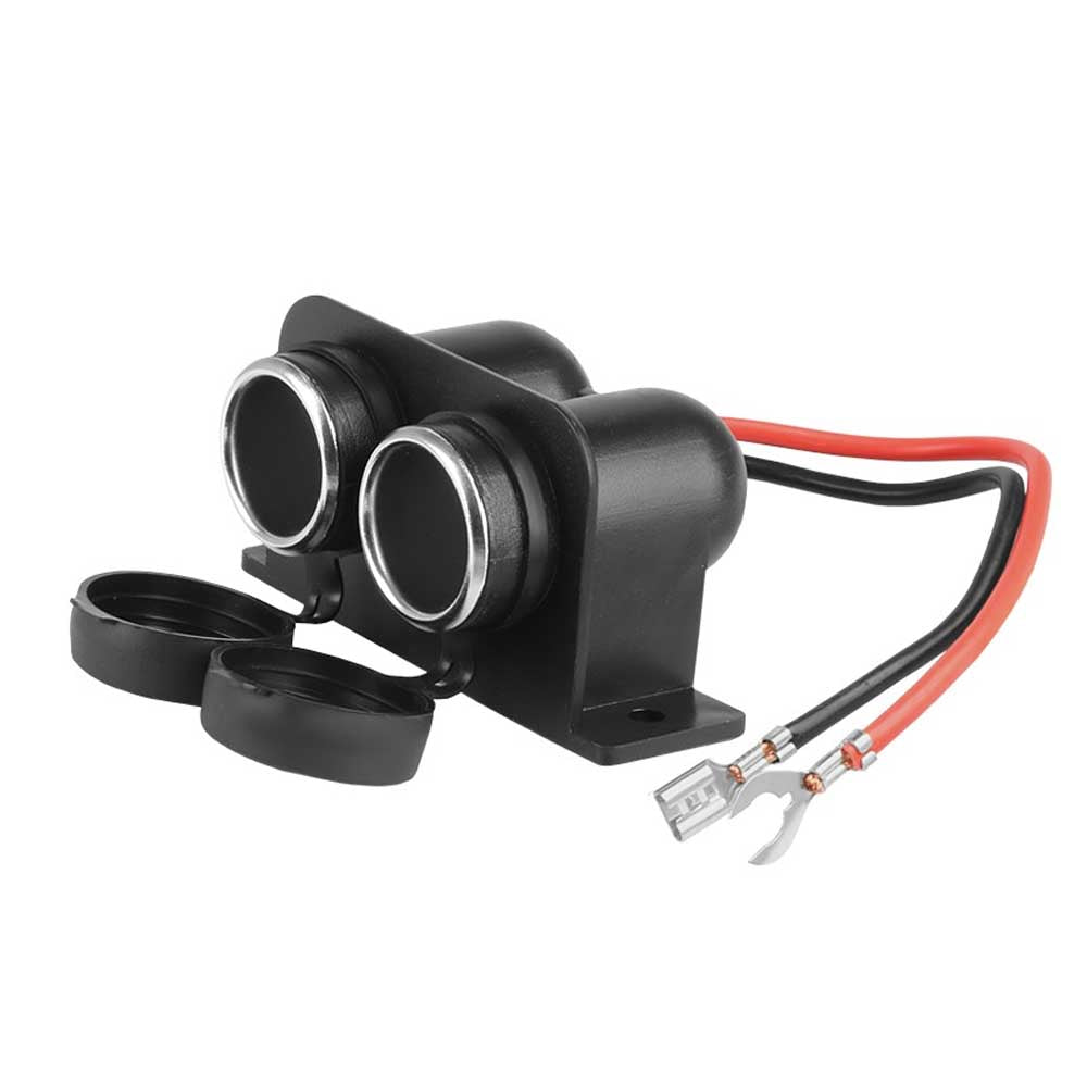 Dupla 12V elektromos aljzat – vízálló, 15A