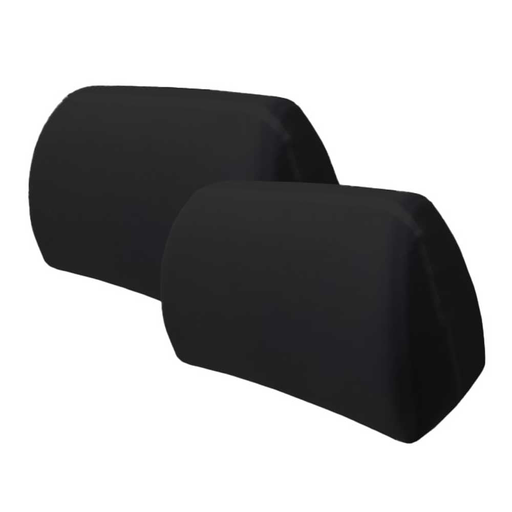 2 darabos fekete színű fejtámla huzat