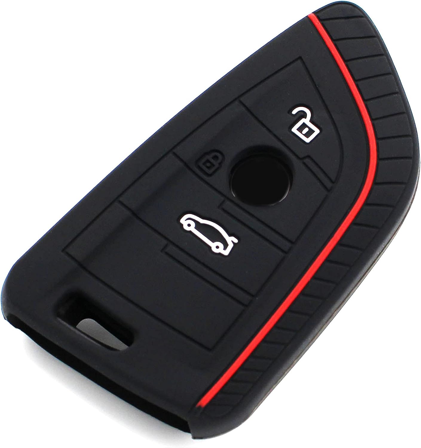 BMW kulcs szilikon tok 3 gombos Piros