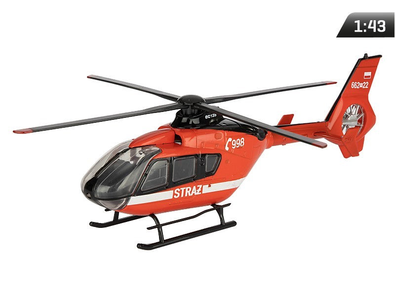 1:43-as modell, EC-135 Guard helikopter, piros
