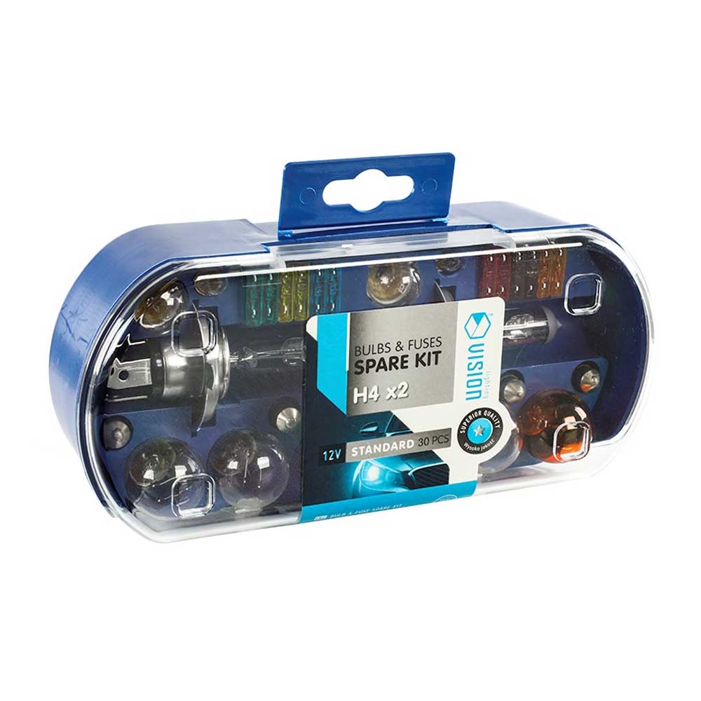 Izzó-és biztosíték készlet - H4 x2/ 12V