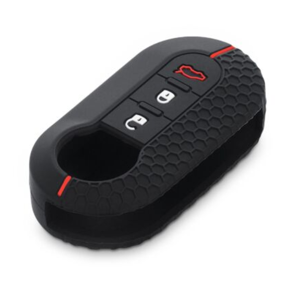 Lancia kulcs szilikon tok 3 gombos Piros