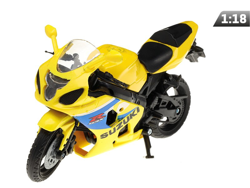 1:18-as modell, SUZUKI GSX-R600, sárga (M05604BZ)