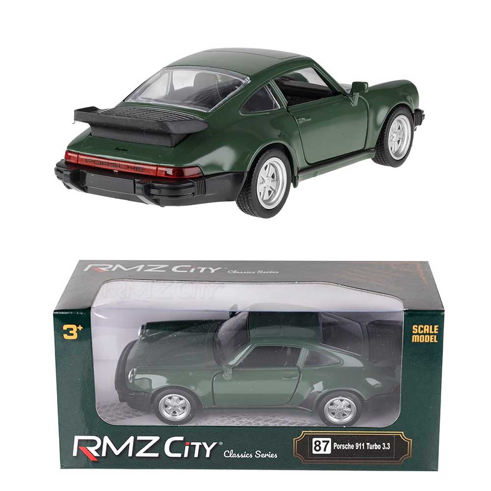 Porsche 911 Turbo 3.3 modellautó 1:32 – RMZ, sötétzöld