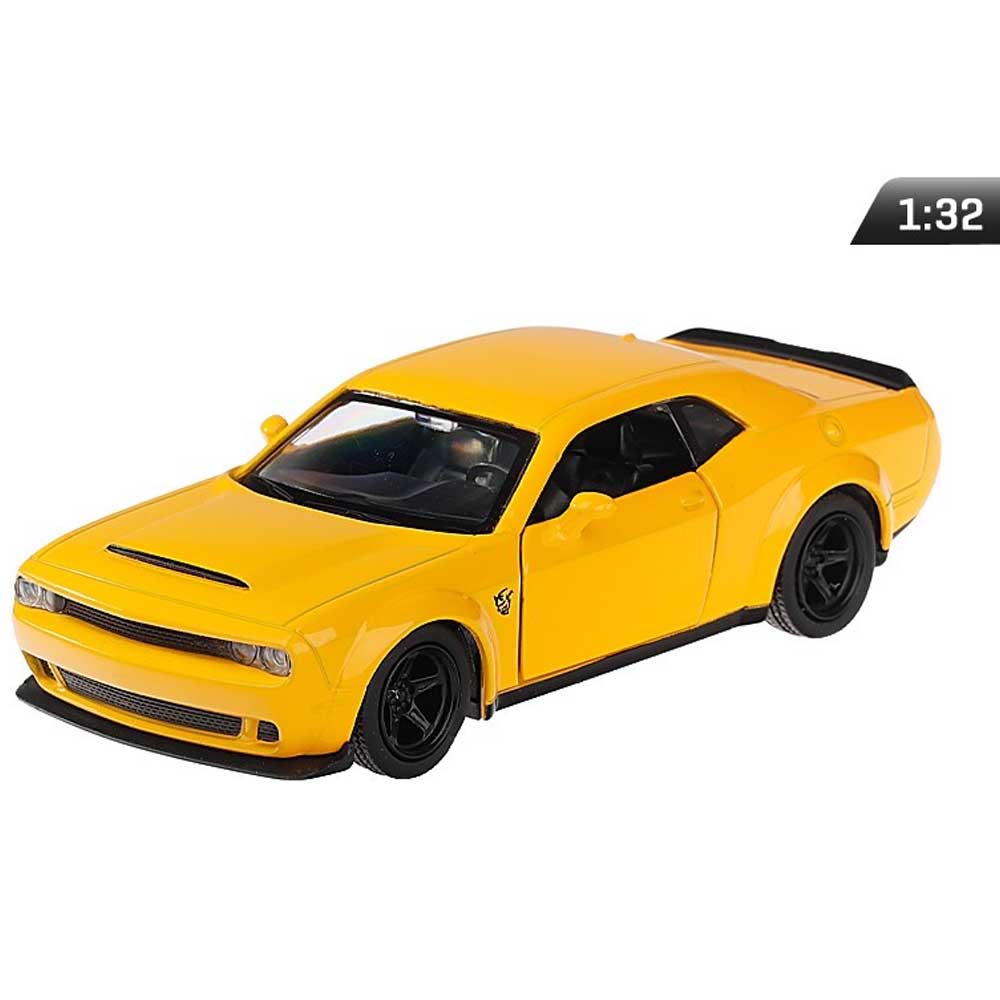 Dodge Challenger SRT modellautó 1:32 – RMZ, sárga