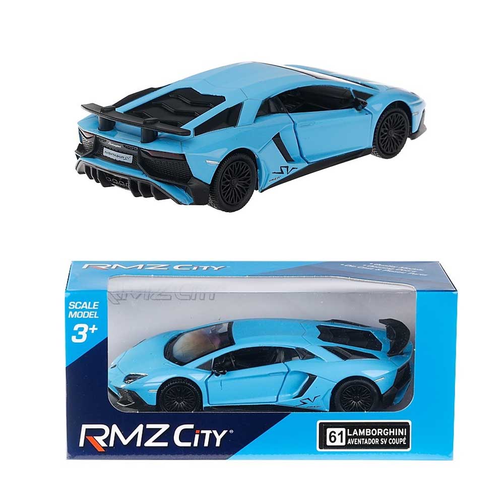 Lamborghini Aventador LP750-4 SV modellautó 1:32 – RMZ, kék