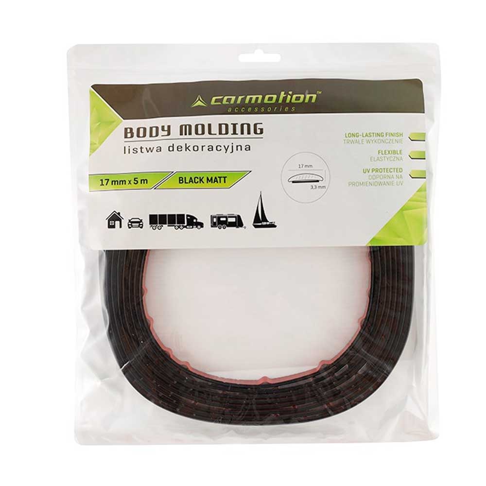 Fekete matt díszcsík – 17 mm x 5 m