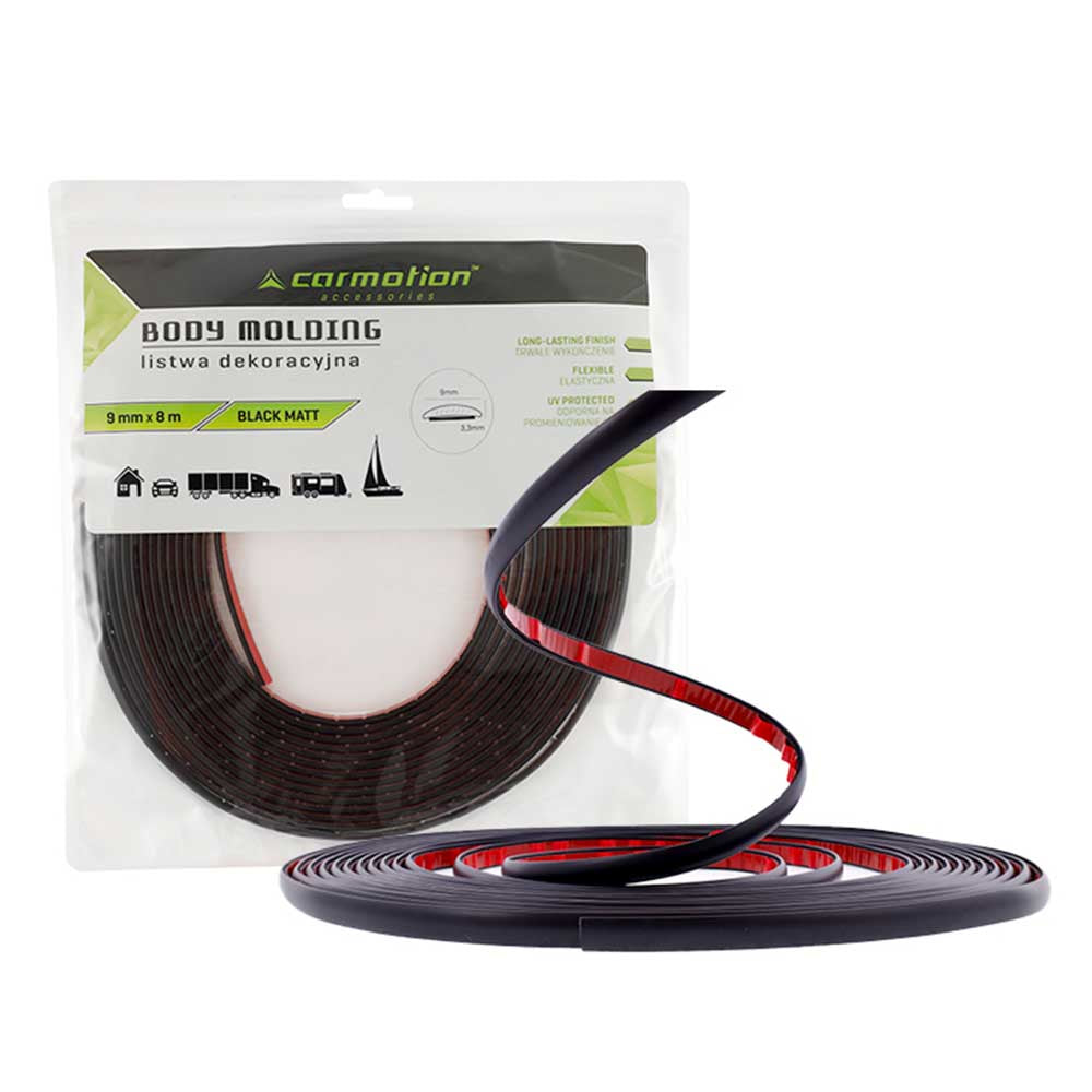 Matt fekete díszcsík több méretben