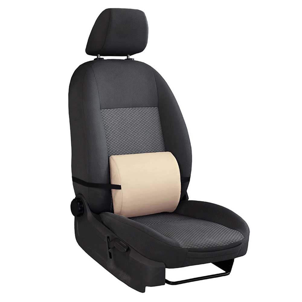 Memóriahabos derékpárna autóba - Bézs