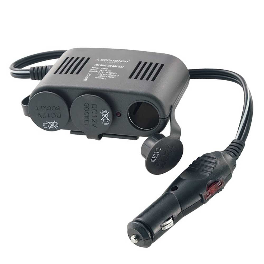 3 aljzatos nagy teherbírású szivargyújtó elosztó