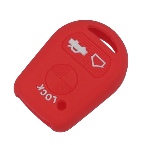BMW kulcs szilikon tok 3 gombos Piros