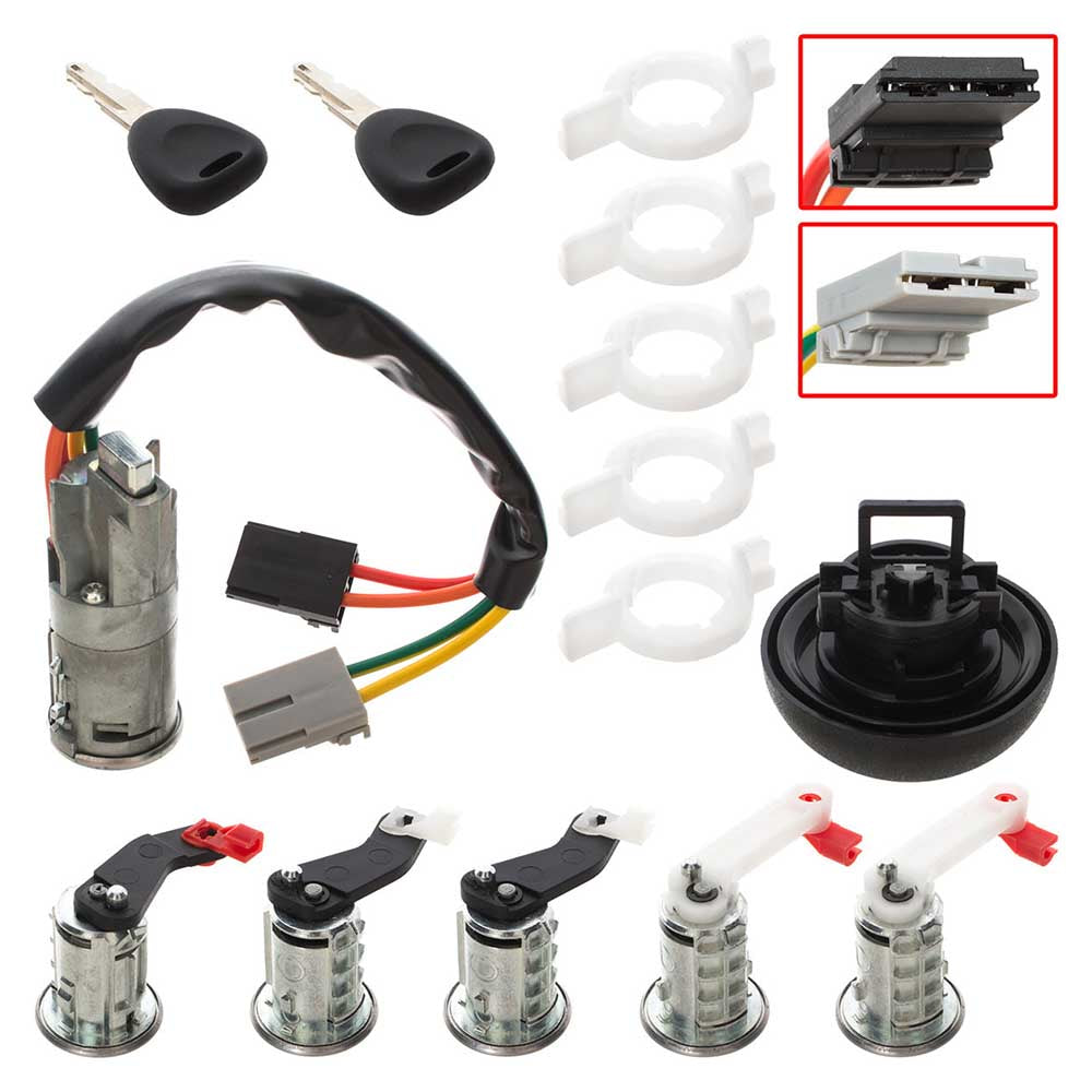 Renault Master II gyújtáskapcsoló és zár szett 1998- csatlakozó