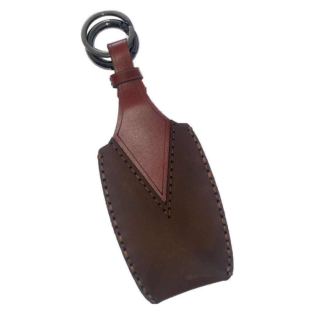 Suzuki 2 gombos kulcs bőr tok barna színben