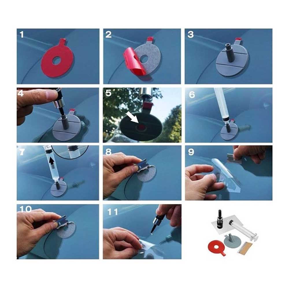 Szélvédő javító készlet - 18 db-os