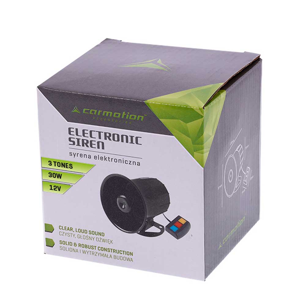 Sziréna 12V 100W – 3 hangú