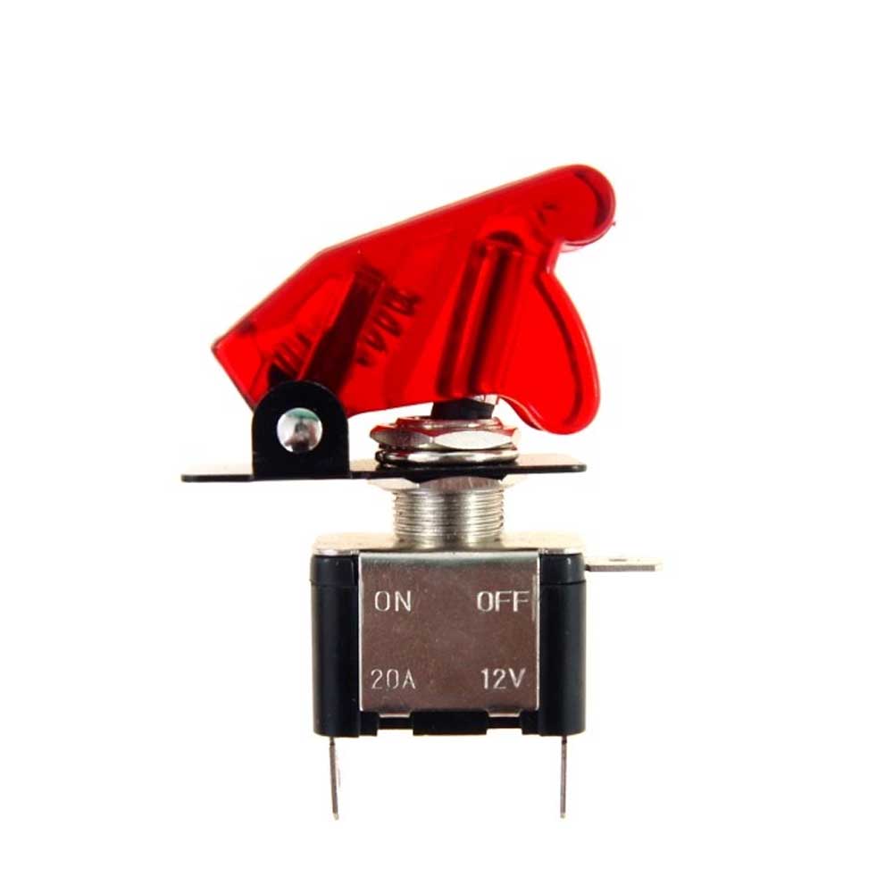 "Top Gun" kapcsoló 12V, max 20A, piros