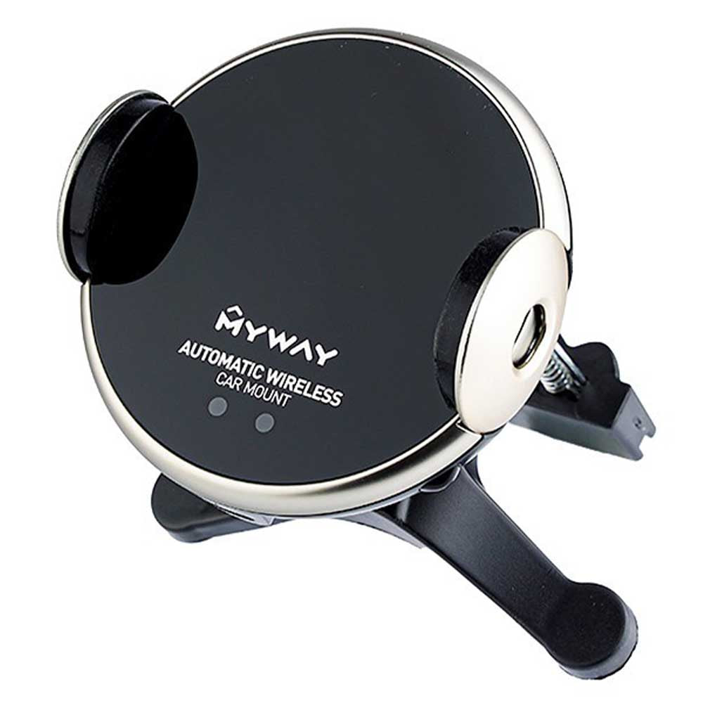 Vezeték nélküli autós telefontöltő és tartó myway
