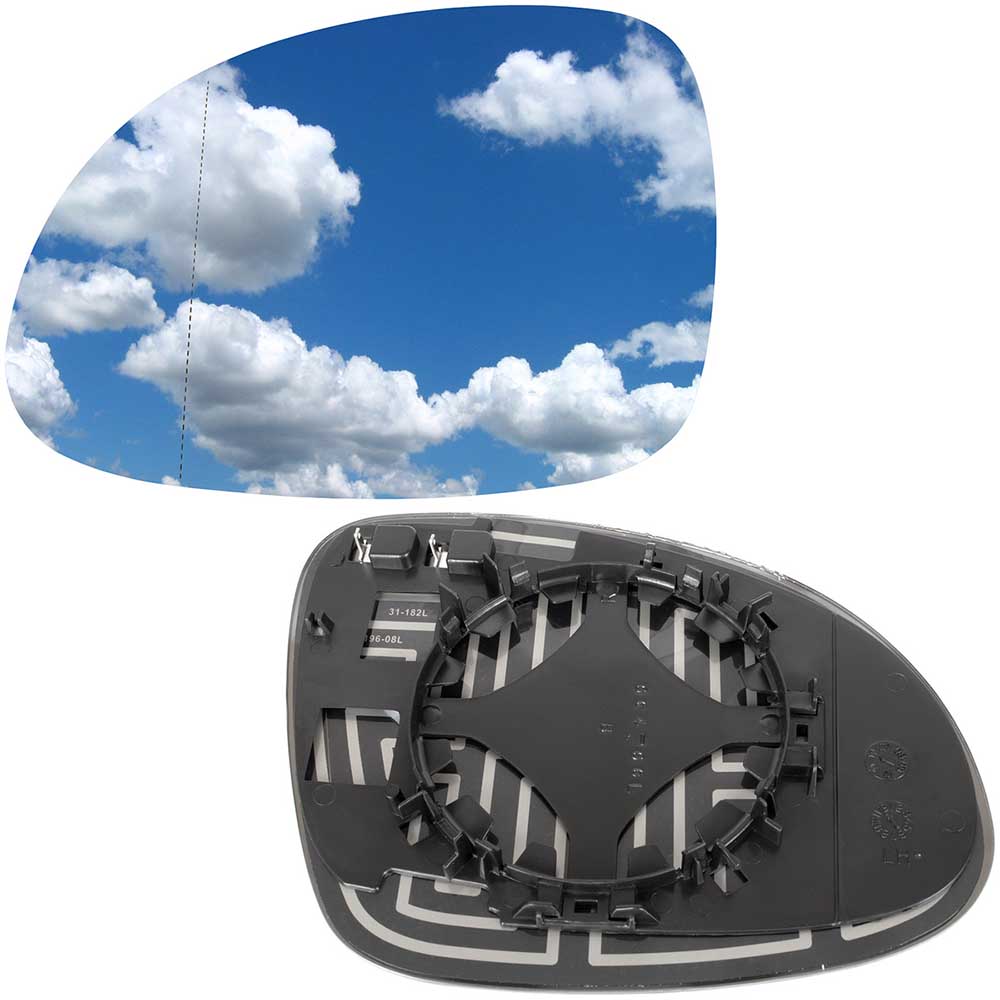 VW Tiguan I visszapillantó tükörlap (bal, fűtött) 2007–2018