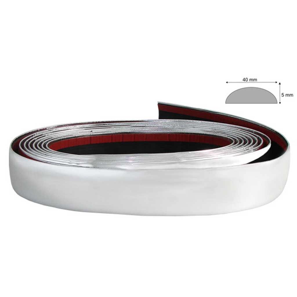 Króm színű díszcsík, 40mmx5m