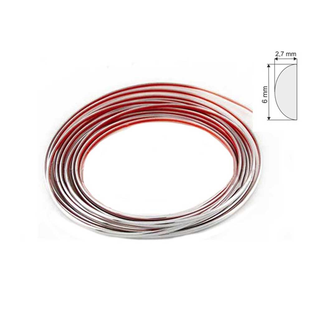 Autó króm díszcsík/díszléc 9mmx8m