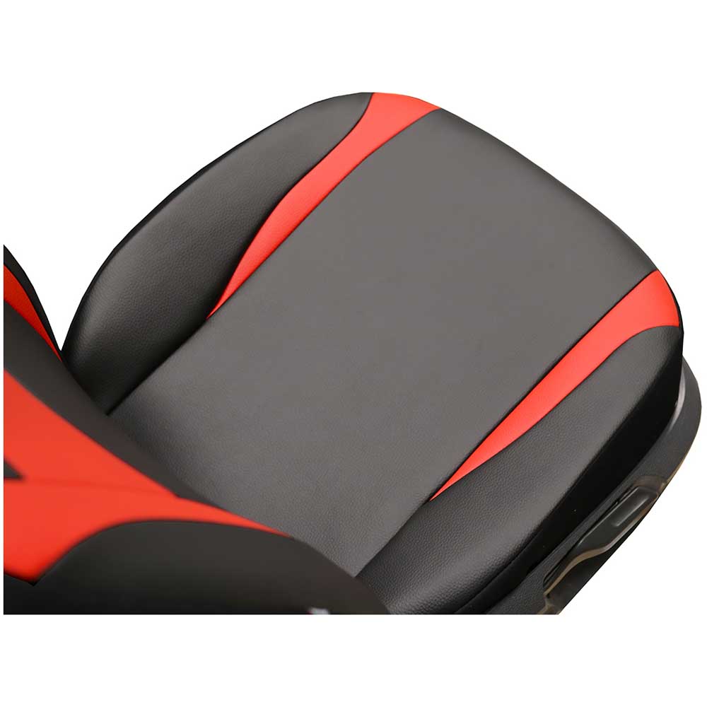 Design típusú 5 részes Univerzális üléshuzat piros színben bőrből