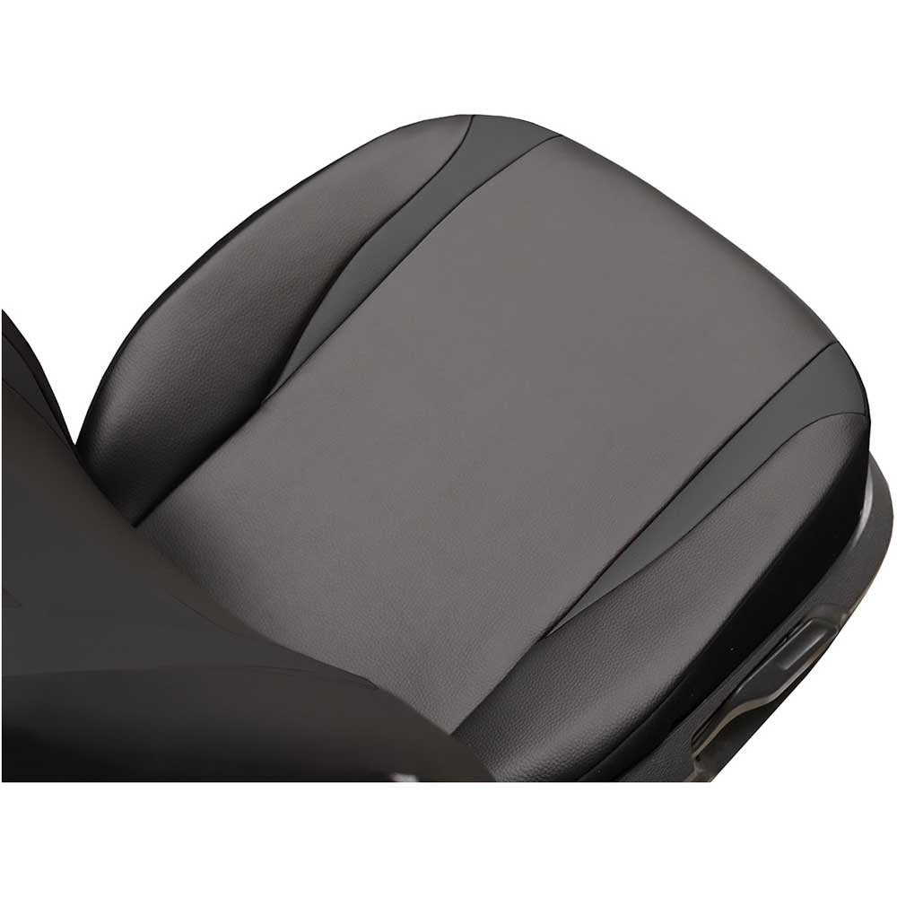 Design típusú 5 részes Univerzális üléshuzat fekete színben bőrből