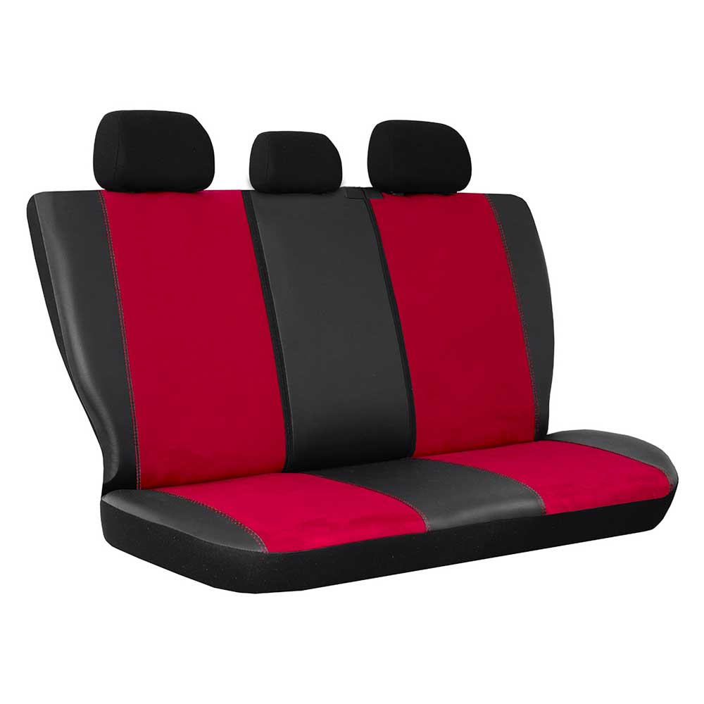 Exclusive Alkantara piros Univerzális üléshuzat ökológiai bőr, alcantara és szövet anyagokból