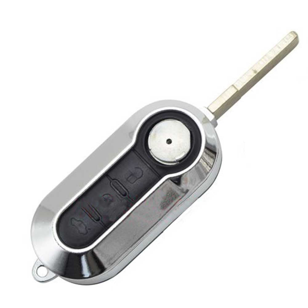 3 gombos, króm színű Fiat bicskakulcs fekete színű gombsorral.