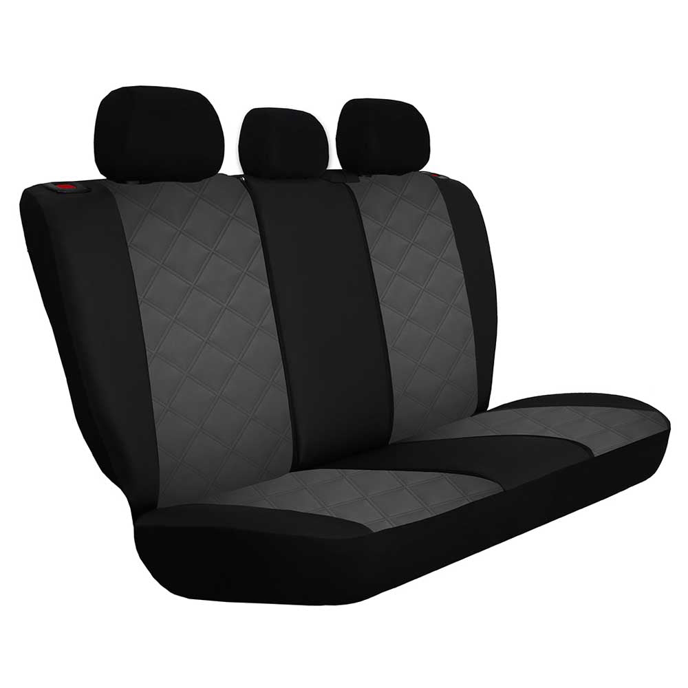 Forced Univerzális üléshuzat ökológiai bőrből és szövetből szürke színben