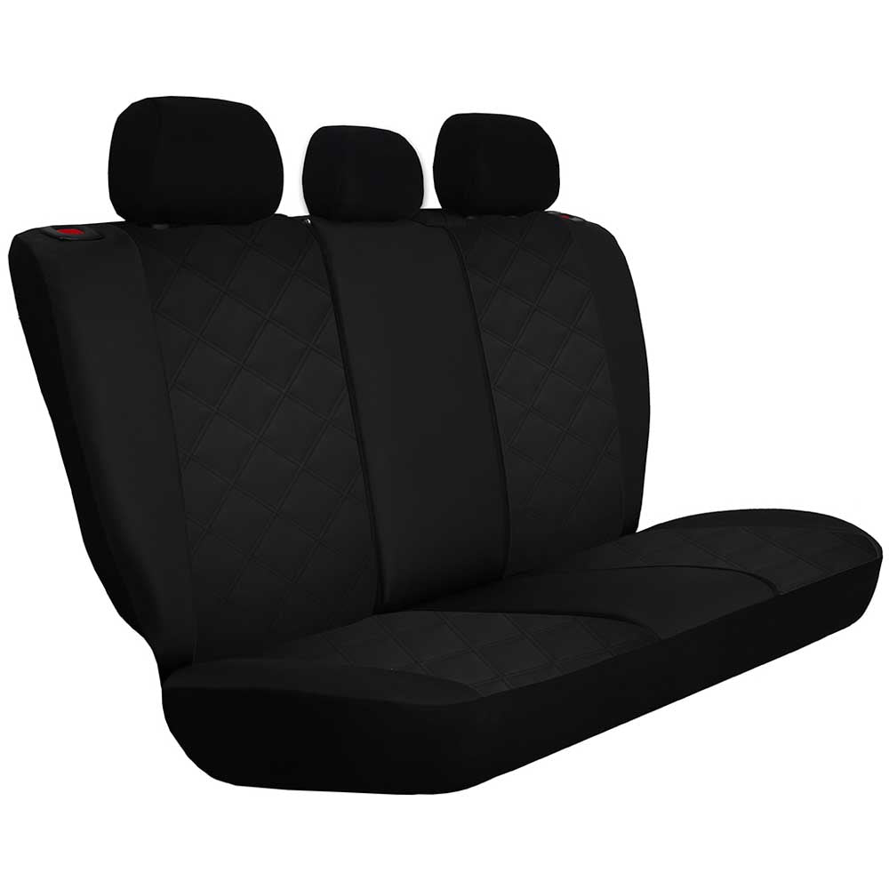 Forced típusú univerzális 5 részes üléshuzat fekete színben, bőrből