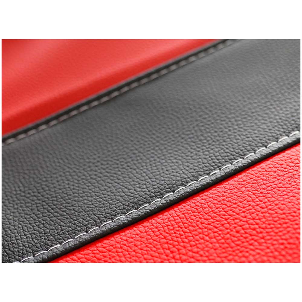 GT bőr Univerzális trikó üléshuzat piros színben bőrből