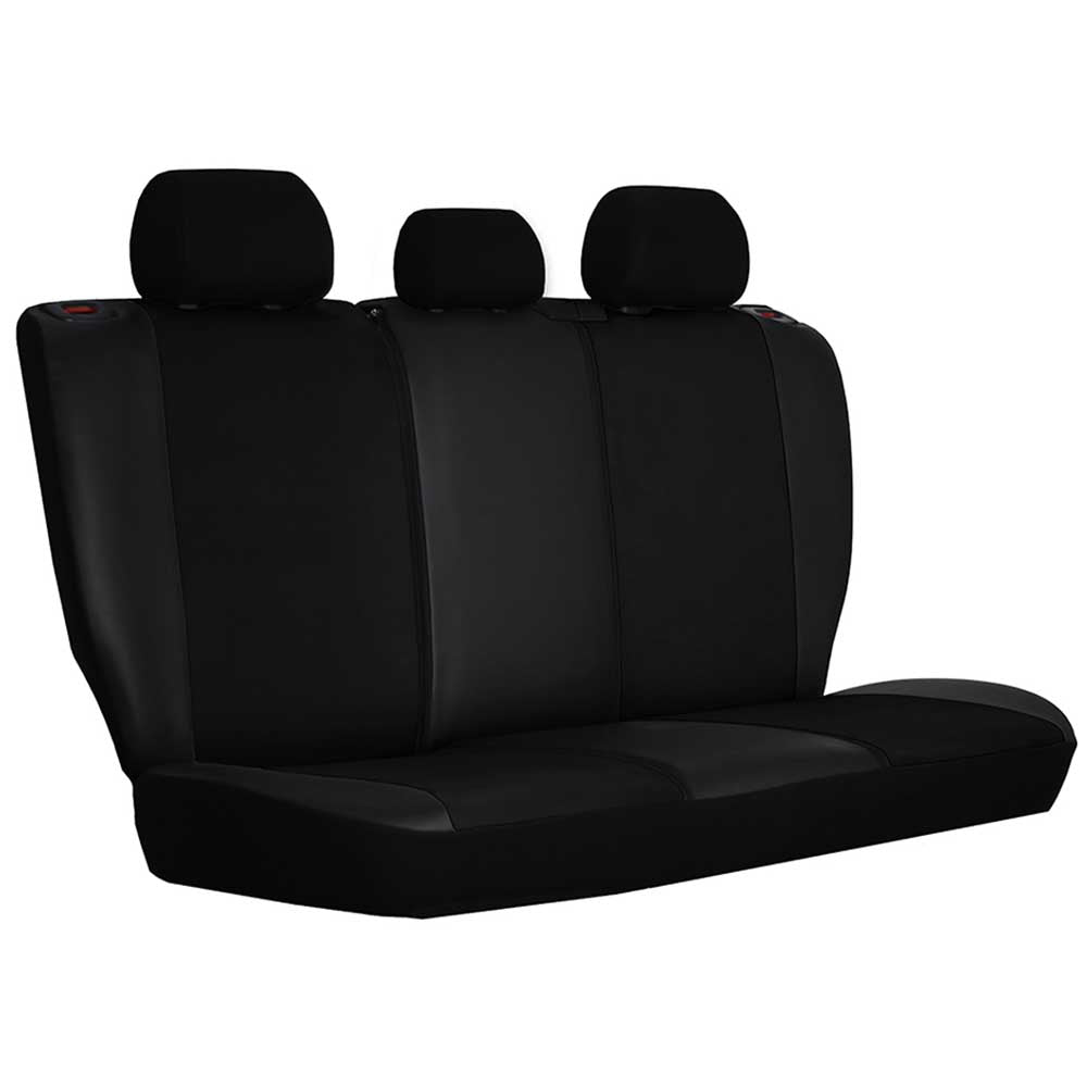 GT8 Univerzális üléshuzat fekete-piros színben bőr és alcantara anyagokból