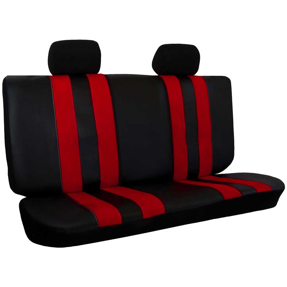 GT Univerzális 5 részes üléshuzat piros színben bőrből