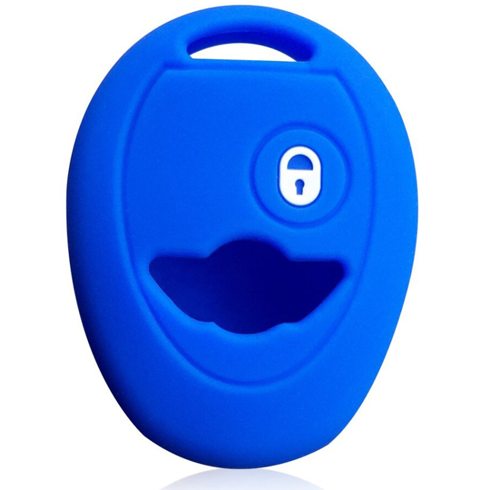 MINI 2 gombos szilikon tok, kék színben.