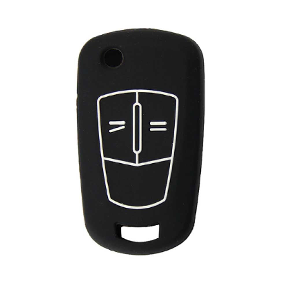 Opel 2 gombos szilikon tok - Fekete