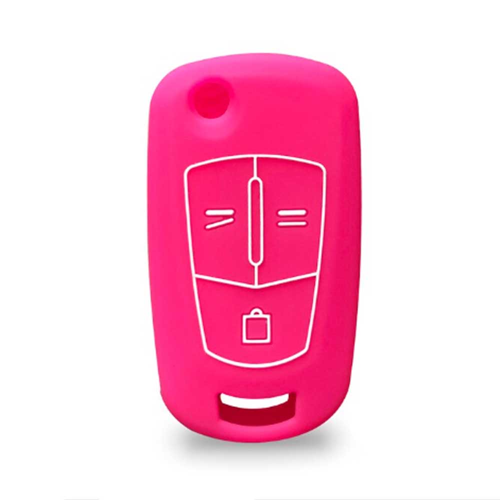 Opel 3 gombos szilikon tok - Pink