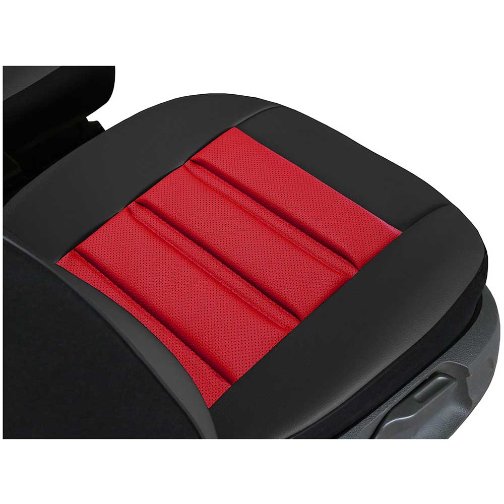 Performance Ergonomic univerzális vezetői üléshuzat piros színben, perforált ökológiai bőrből