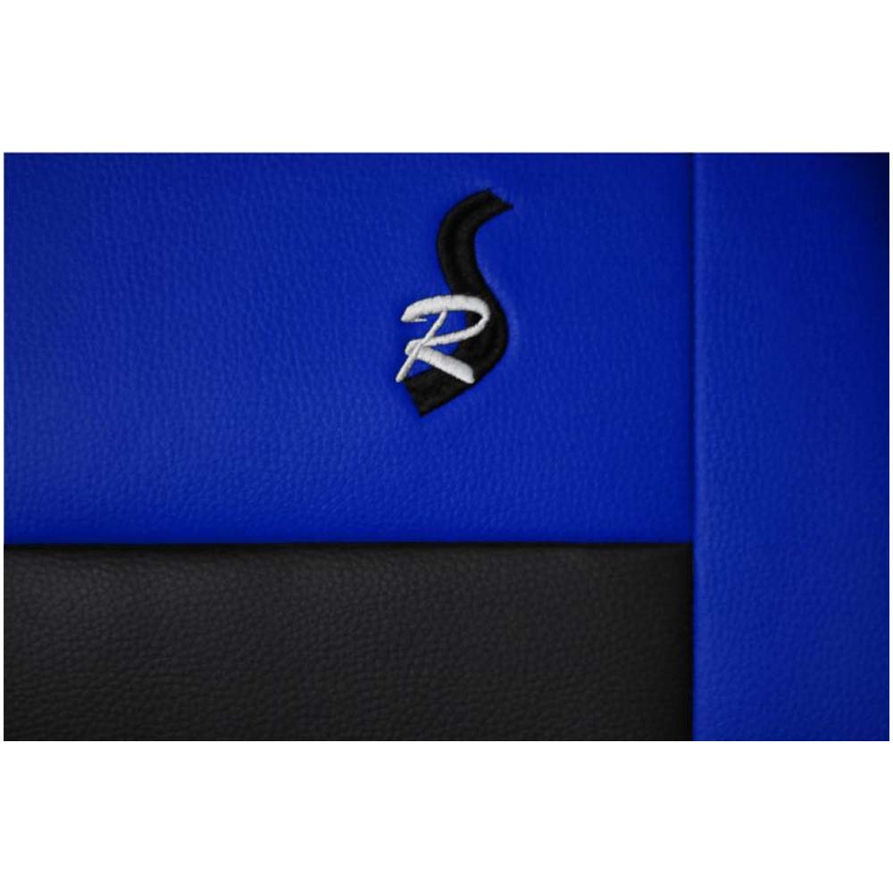 ROAD Univerzális üléshuzat kék színben, bőr anyagból